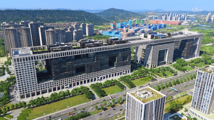 光谷中建三局中建总部大楼中建之星武汉航拍