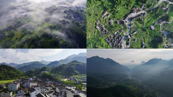 美丽乡村 乡村振兴 丽水梯田