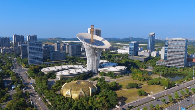 武汉光谷未来科技城航拍武汉新能源研究所