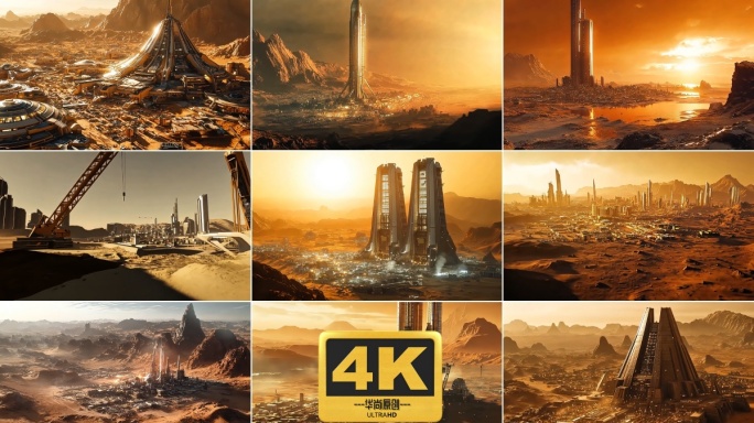 4k壮观火星基地