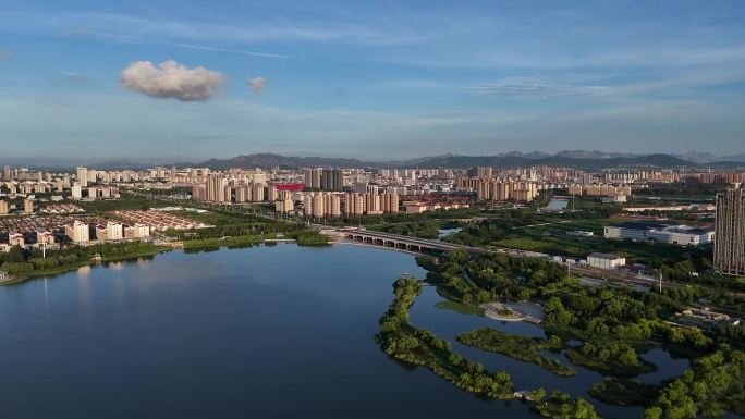 莱州河套湿地公园航拍
