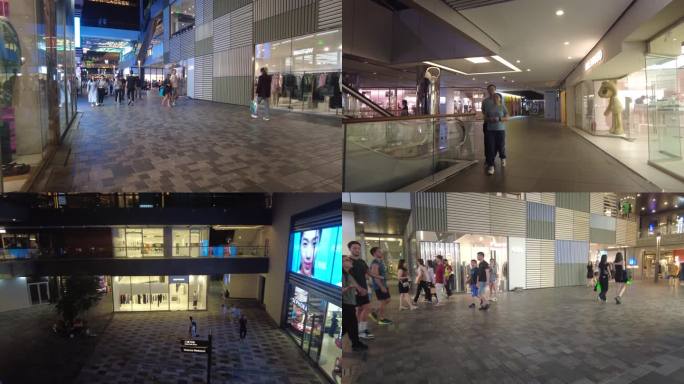 北京三里屯商业街潮男潮女年轻时尚经济消费