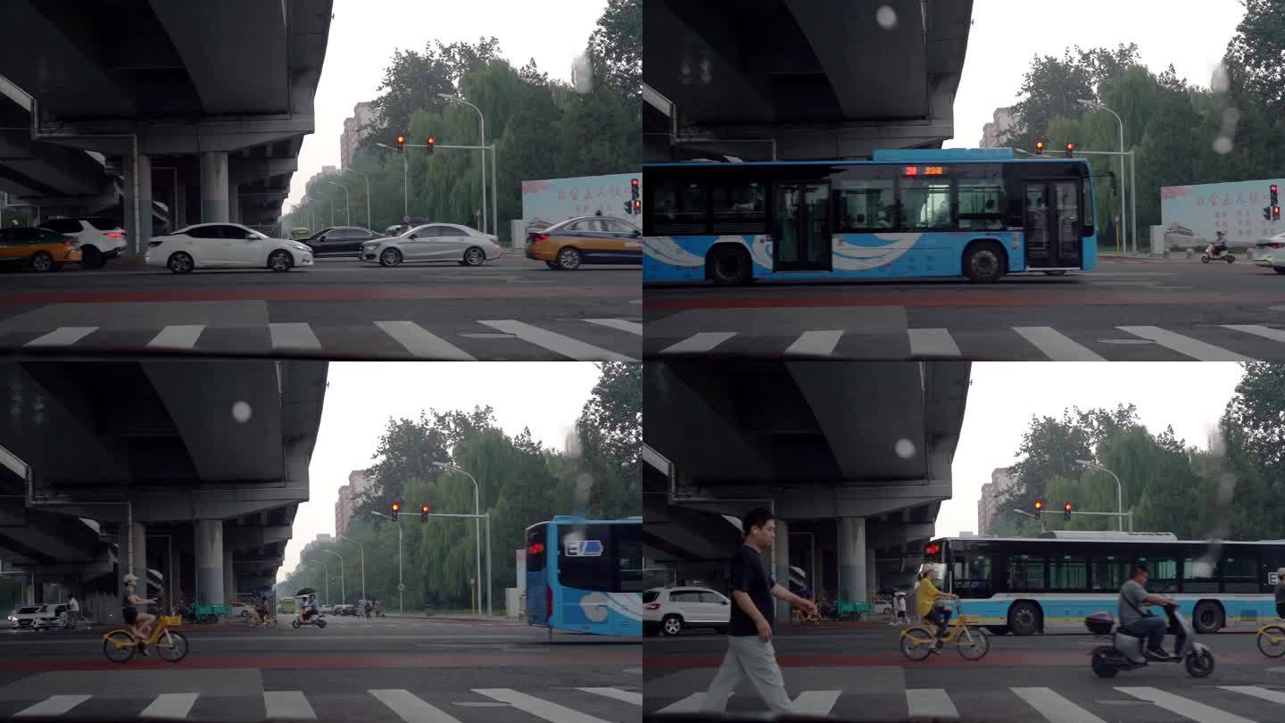 雨天的十字路口
