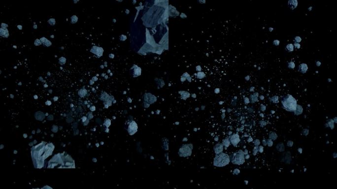 4K宇宙陨石穿梭冲屏