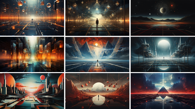 抽象艺术概念空间 梦境