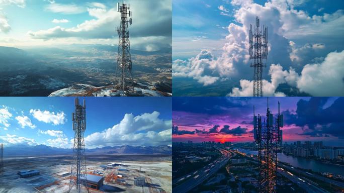 5G信号塔 信号站 发射塔 通讯传输