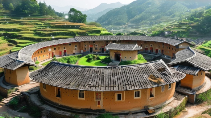 8K客家土楼_环形围屋超宽屏
