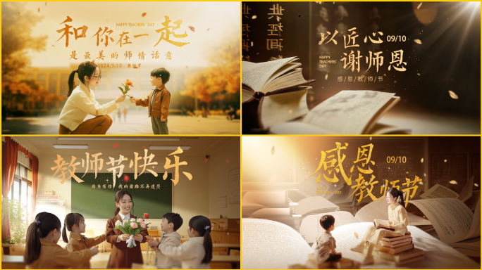 教师节片头标题文字