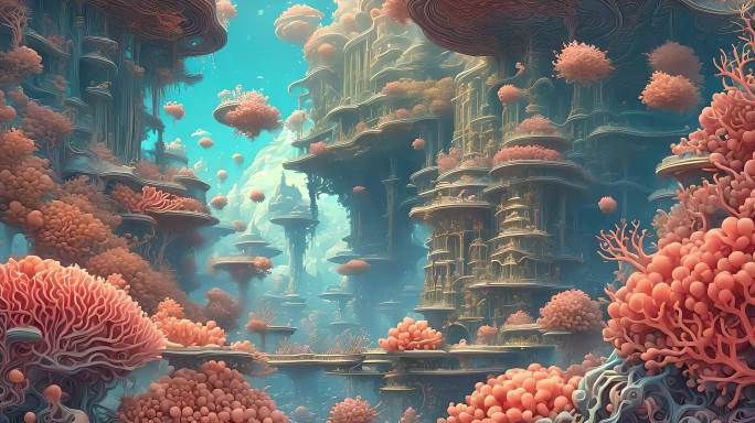 海底世界龙宫珊瑚