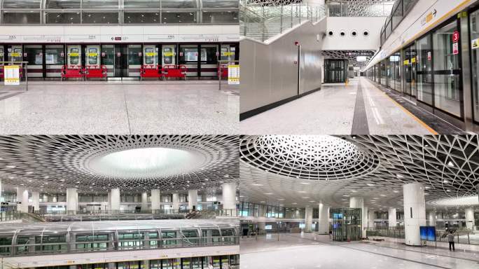 4k深圳航拍岗厦北地铁开通合集