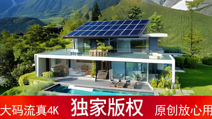 光伏入户 环保概念房屋