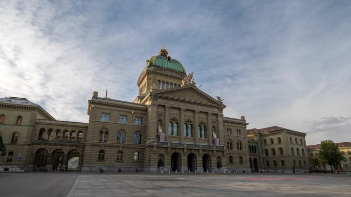 伯尔尼(伯尔尼)瑞士国会大厦的城市天际线