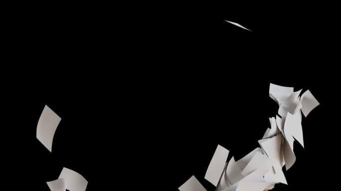 纸片旋风飞舞盘旋【alpha通道】