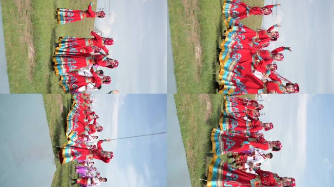 竖版蒙古舞风土人情