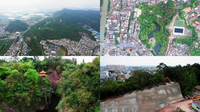 广州南沙大岗镇地标粤港澳新区大岗公园空境