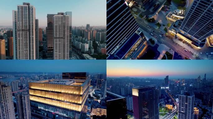 【合集】重庆九龙坡万象城夜景航拍