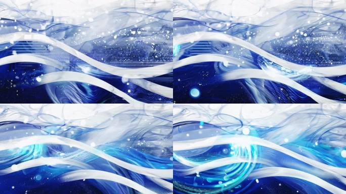 蓝白色抽象光影线条