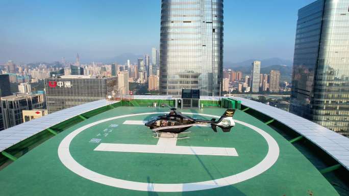 4k发展低空经济直升飞机宣传片