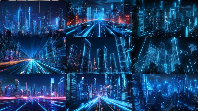 5g城市科技城市虚拟城市元宇宙智慧城市