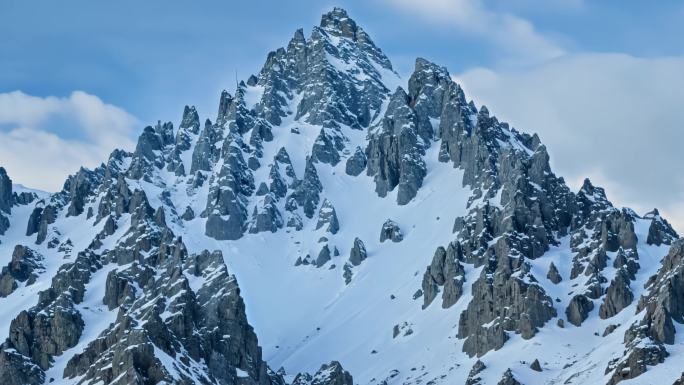 珠穆朗玛峰山脉 雪山 山峰