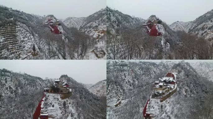 临汾隰县小西天雪景