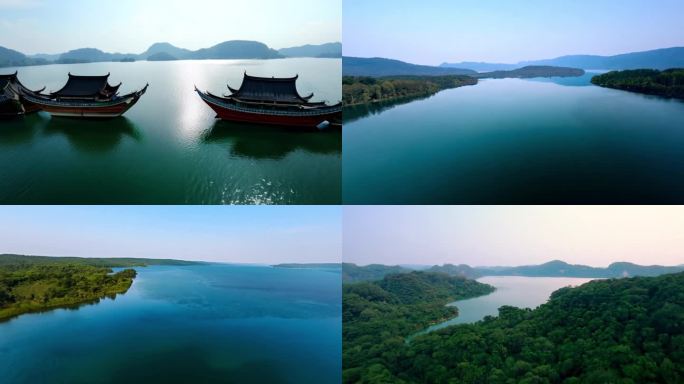 岳阳洞庭湖 湖南岳阳 洞庭湖湿地 湖泊