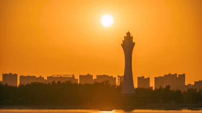 广西北海延时日出日落晚霞