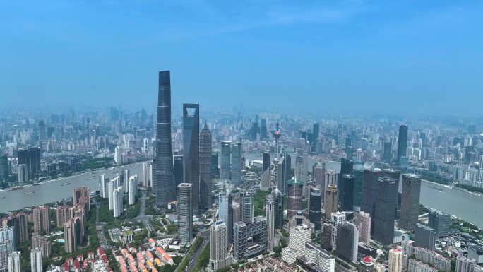 上海城市景观CBD地标建筑陆家嘴