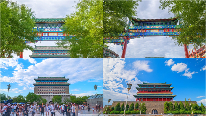 北京中轴线 前门大栅栏大范围移动延时