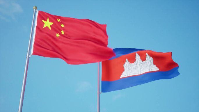 中国柬埔寨国旗中柬关系中柬建交中柬友好