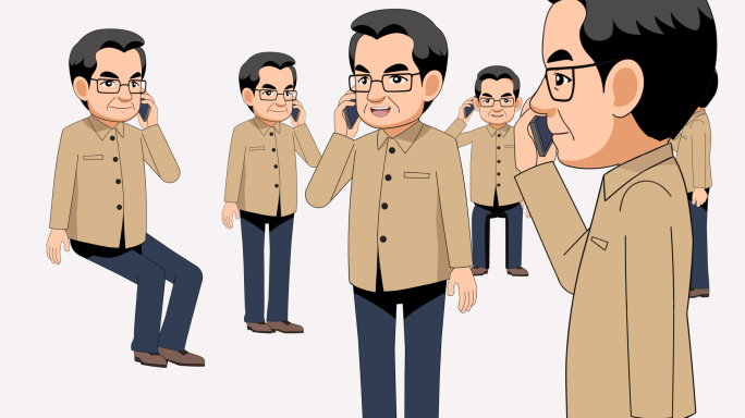 干部人物 AE模板