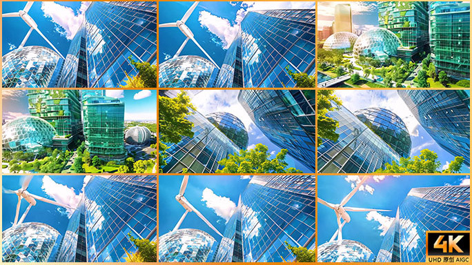 节能城市 双碳 低碳 零碳 环保科技建筑