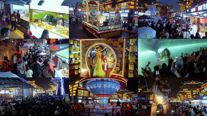 南宁之夜城市舞台步行街