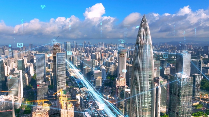 深圳城市科技未来智能光线5g互联网