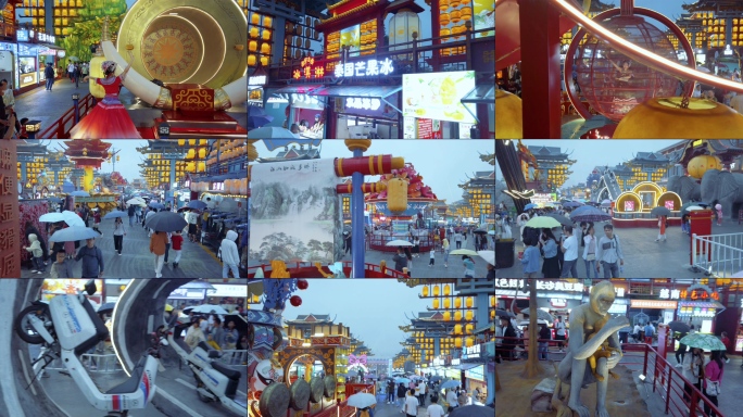 南宁之夜不夜城商业步行街