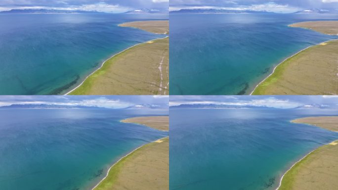 新疆 博乐 赛里木湖 彩虹 高清航拍