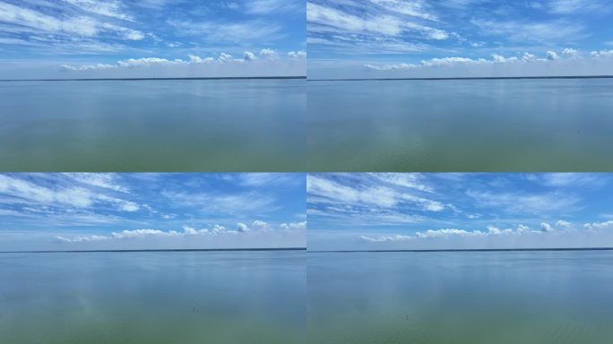 多云 湖面 蓝天 湖 晴朗