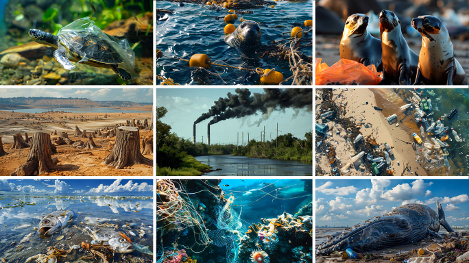 环境污染海洋污染空气污染环境保护宣传片