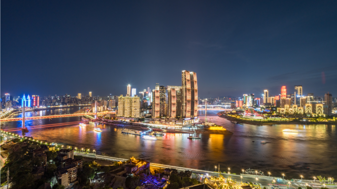 重庆夜景 来福士夜景