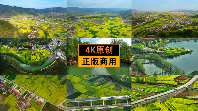 汉中洋县油菜花航拍合集