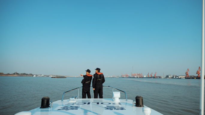海关边防人员水上巡逻队4k