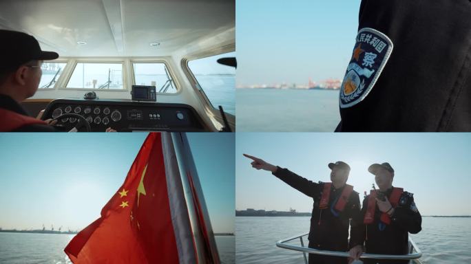 海关边防人员水上巡逻队4k