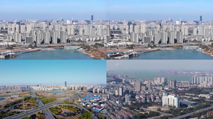 江阴大桥 江阴航拍 无锡江阴 城市航拍
