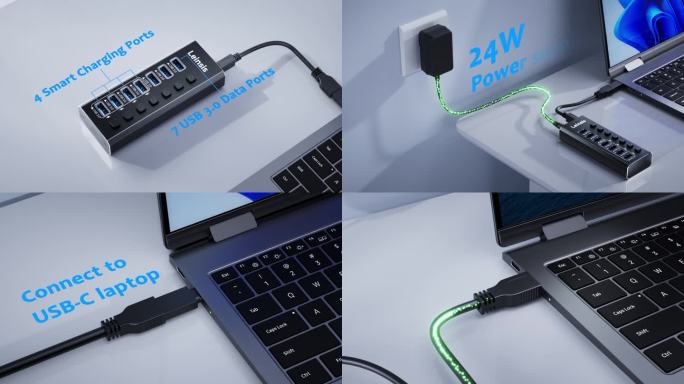 USB充电器排插办公 笔记本快充插座