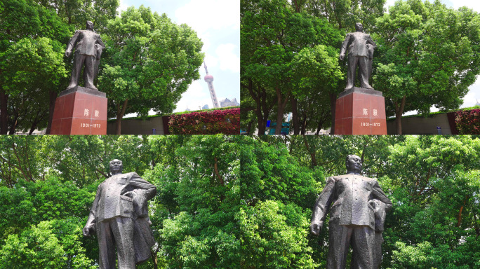 上海外滩陈毅雕像