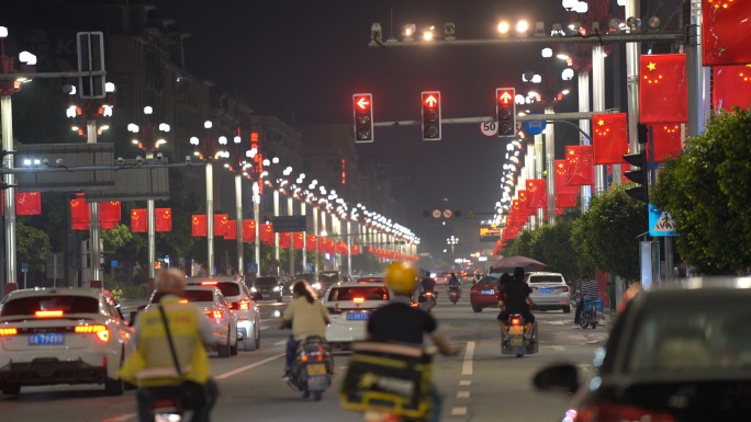 都市夜景 城中村生活 城中村 人文