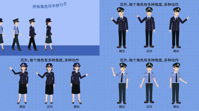 公安人物讲解MG动画