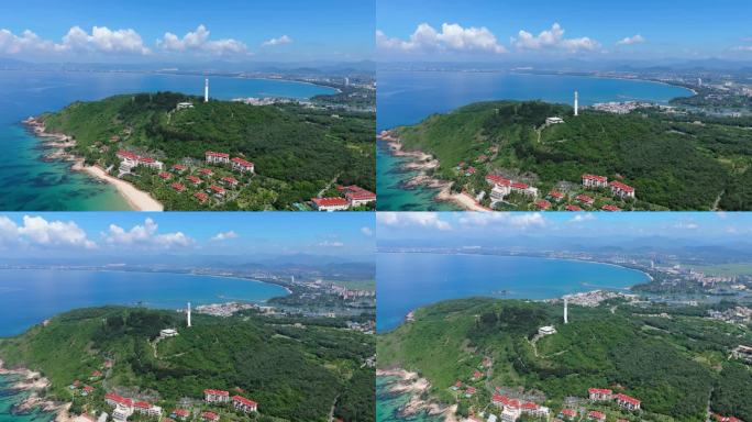 陵水航拍山与海
