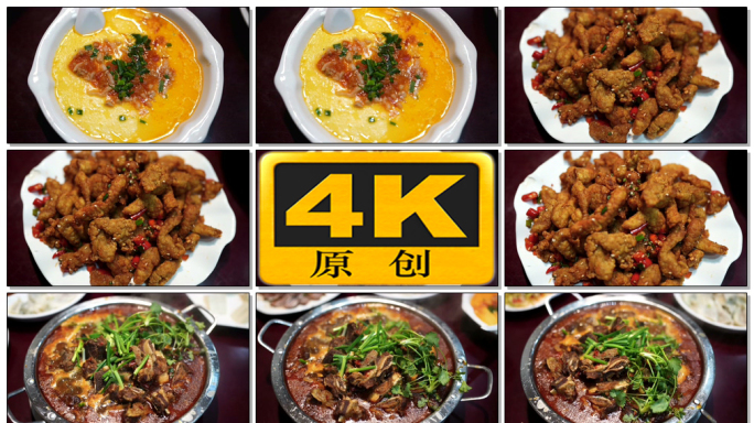 实拍地方特色美食4k素材