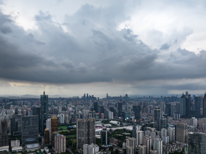 广州台风暴雨天气 市区